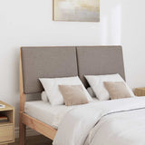 Upholstered Headboard Taupe 120 cm Solid Pine Wood 879297