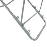 Beach Chair Set of 2 Grey Powder-coated steel Standard 44361
