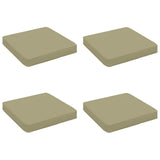4-Piece Seat Cushions VUGHT 4 pcs 100% Polyester Light Green 946268