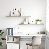 Floating Wall Shelves 2 pcs Oak 120x23.5x3.8 cm MDF 323884
