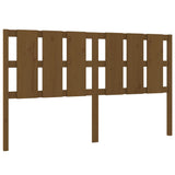 Bed Headboard Honey Brown 185.5x4x100 cm Solid Wood Pine 818008