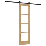 Sliding Door ORKDAL Natural and Black 61 x 198.5 cm 3331845