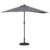Garden Parasol Anthracite 294 x 150 x 224 cm 42003269