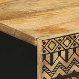Sideboard 60x33.5x75 cm Solid Rough Wood Mango 4018654