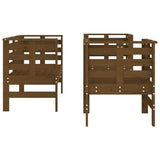 3 Piece Garden Lounge Set Honey Brown Solid Wood Pine 825145