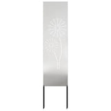 Garden Privacy Screen Silver 32 x 140 cm Stainless steel 876235