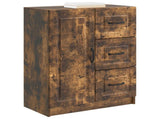 Sideboard Smoked Oak 66 x 34.5 x 87 cm Engineered Wood 895780