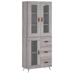 Highboard Grey Sonoma 69.5x34x180 cm Engineered Wood 3198575
