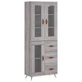 Highboard Grey Sonoma 69.5x34x180 cm Engineered Wood 3198575
