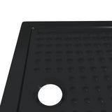 Shower Base Tray with Dots 90 x 70 x 4 cm ABS Black 42033511