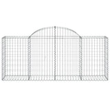 Arched Gabion Baskets 40 pcs 200x50x80/100 cm Galvanised Iron 3146317