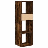 ZNTS Book Cabinet Smoked Oak 34x31x112 cm Engineered Wood 860287