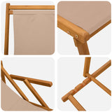 Folding Sun Lounger 2 pcs 3 Position Solid Eucalyptus Wood 3407826
