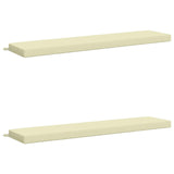 2-Piece Bench Cushions SOEST 2 pcs 100% Polyester Cream 950043