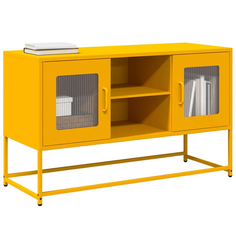 ZNTS TV Cabinet Mustard Yellow 100.5x39x60.5 cm Steel 853383