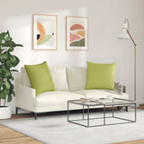 Sofa Pillows 2 pcs Light Green 80 x 80 cm Fabric 42014050