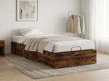 Bed Surround for Adjustable Bed Base Smoked Oak 80 x 200 cm 8021819