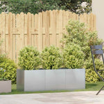 ZNTS Planter 120x40x40 cm Galvanised Steel 860680