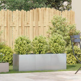 ZNTS Planter 120x40x40 cm Galvanised Steel 860680