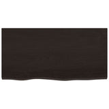 Basin Shelf Wall Mounted Steel and Solid Wood Oak 3302587