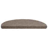 Stair Mats Self-adhesive 20 pcs 65x21x4 cm Beige Half Round Large 3365652