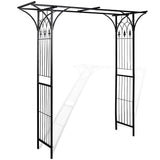Garden Arch Black Iron 200 x 52 x 204 cm Durable Garden Arch 40778