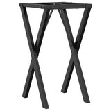 Dining Table Legs X-Frame 40x40x73 cm Steel 357903