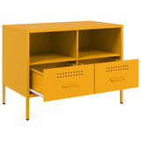 TV Cabinet Mustard Yellow 68x39x50.5 cm Steel 843048