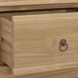 340741 Chest of Drawers 30x30x90 cm Solid Wood Teak