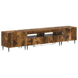 3 Piece LED TV Cabinet Smoked Oak Engineered Wood 3416683