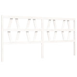 Bed Frame without Mattress White 200x200 cm Solid Wood 3194397