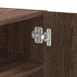 Wall Cabinet Brown Oak 75x35x60 cm Engineered Wood 848429