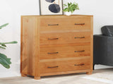 Cabinet with Drawer with Storage Brown Solid Oak Wood 4106557
