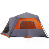 Family Tent 10-Person Grey and Orange Quick Release Waterproof 94291