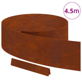 Lawn Edging 450 x 20 cm Weathering Steel Rusty 868032