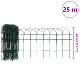 Garden Border Fence Powder-coated Iron 25x0.4 m 141072