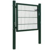 2D Fence Gate Green 100x80 cm 141747