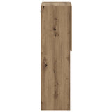 TV Cabinet with LED Lights Artisian Oak 30.5x30x102 cm 857678