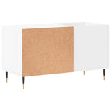 Record Cabinet White 85x38x48 cm Engineered Wood 831692