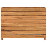Raised Bed 100x40x72 cm Recycled Teak Wood and Steel 47428