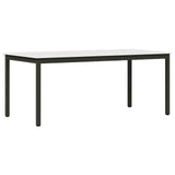 Dining Table White 180 x 90 x 75 cm Solid Pine Wood 892794
