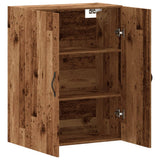 Wall Mounted Cabinet Old Wood 69.5x34x90 cm Engineered Wood 857462