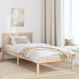 Bed Frame Brown 90 x 200 cm Solid Pine wood 872206