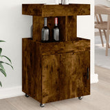 Bar Cart Smoked Oak 50x41x89 cm Engineered Wood 848266