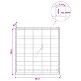 Gabion with 3.5 mm Wire and 10x10 cm Mesh 50x20x50 cm 3463075