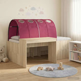Bed with Tunnel 3 pcs Artisian Oak and Red Engineered Wood 3423699