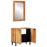 Bathroom Cabinet Set 2 pcs Natural 62 x 33 x 58 cm 3310012