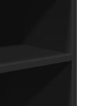 ZNTS Side Table with Wheels Black 55x60x78 cm Engineered Wood 853156