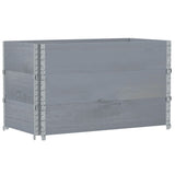 Pallet Collars 3 pcs Grey 100x50 cm Solid Wood Pine 3295372