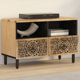 TV Cabinet 70x33x46 cm Solid Wood Mango 358213